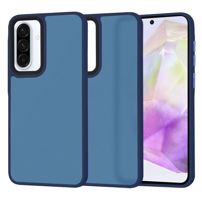 Husa pentru  Samsung Galaxy A36 Ghost Series frosted - Albastru