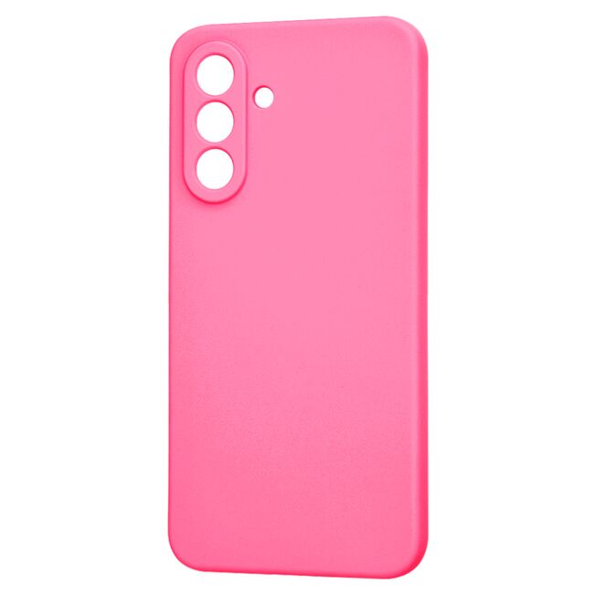 Husa pentru  Samsung Galaxy A36 Liquid Silicone, subțire, captusita cu microfibra, anti amprentă, protectie cameră foto, Fucsia