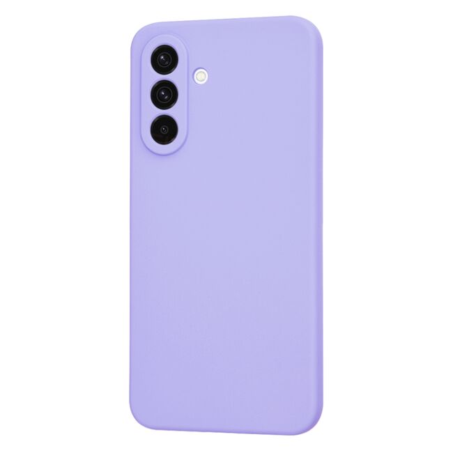 Husa pentru  Samsung Galaxy A36 Liquid Silicone, subțire, captusita cu microfibra, anti amprentă, protectie cameră foto, Mov