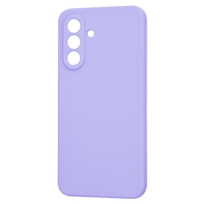 Husa pentru  Samsung Galaxy A36 Liquid Silicone, subțire, captusita cu microfibra, anti amprentă, protectie cameră foto, Mov