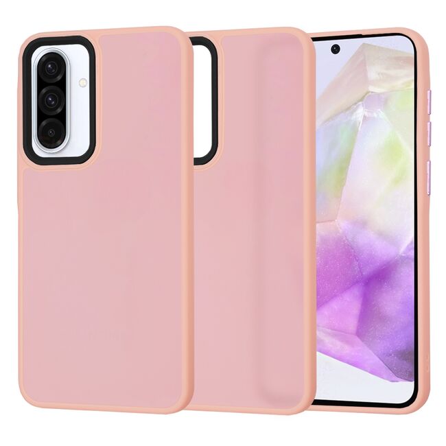 Husa pentru  Samsung Galaxy A56 Ghost Series frosted - Roz
