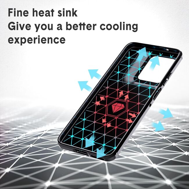 Husa pentru Motorola Moto G15 / G15 Power Carbon Liquid Silicone, Negru