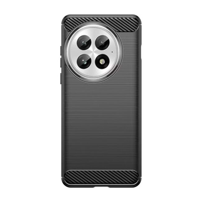 Husa pentru OnePlus 13R Carbon Liquid Silicone, Negru