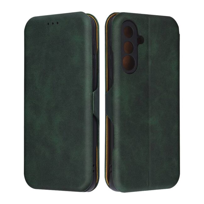 Husa tip carte pentru Samsung Galaxy A36 Smart Wallet fata - spate protectie 360 - Verde