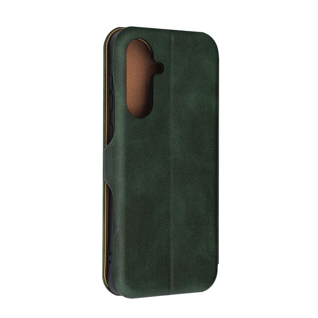 Husa tip carte pentru Samsung Galaxy A56 Smart Wallet fata - spate protectie 360 - Verde