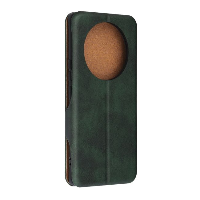 Husa tip carte pentru Honor Magic 7 Lite Smart Wallet fata - spate protectie 360 - Verde