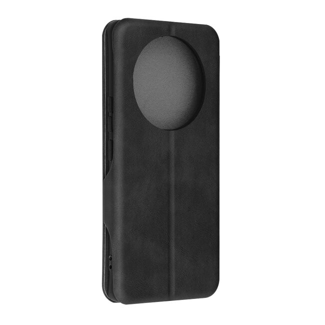 Husa tip carte pentru Honor Magic 7 Lite Smart Wallet fata - spate protectie 360 - Negru