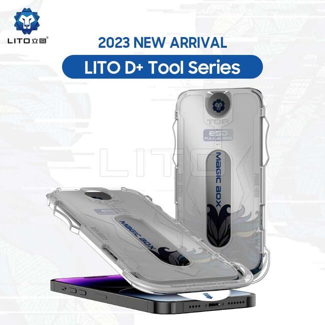 Folie sticla iPhone 16 Pro Max Lito Magic Glass Box D+ Tools, privacy