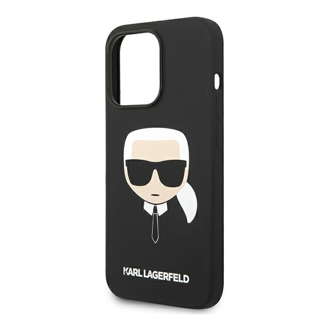 Husa premium pentru  iPhone 14 Pro Max Karl Lagerfeld superior quality - Negru royal