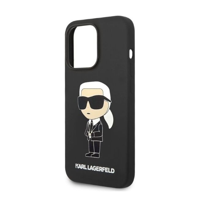 Husa premium pentru  iPhone 14 Pro Max Karl Lagerfeld superior quality - Negru