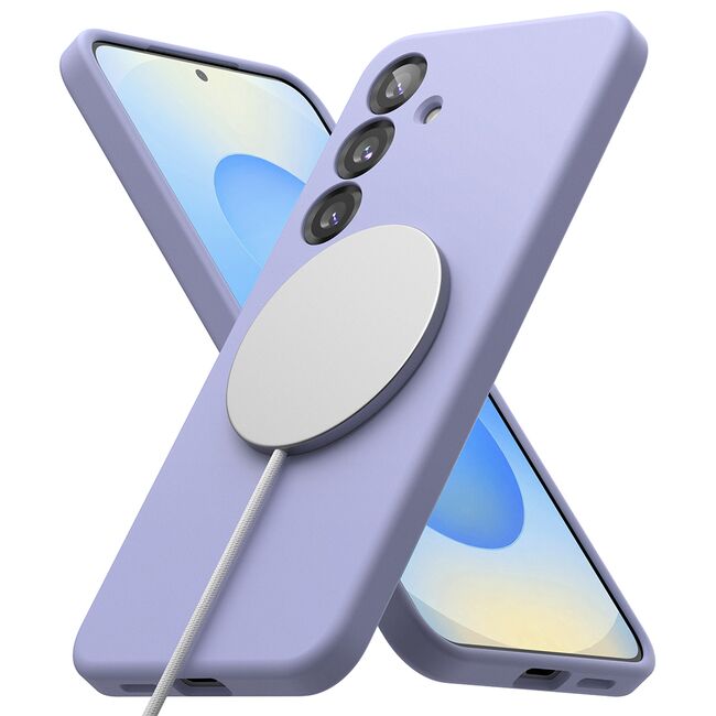 Husa pentru  Samsung Galaxy S25+ Ringke - Silicone Magnetic MagSafe - Lavanda