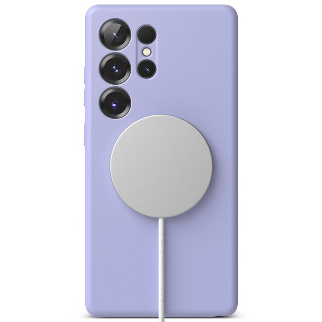 Husa pentru  Samsung Galaxy S25 Ultra Ringke - Silicone Magnetic MagSafe - Lavanda