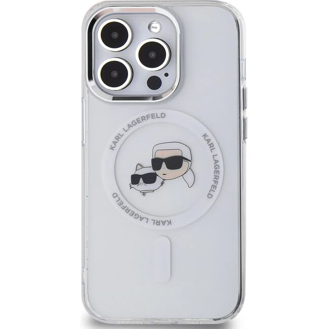 Husa premium pentru  iPhone 14 Pro Max Karl Lagerfeld compatibila Magsafe - Clear