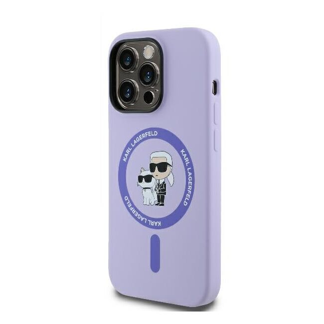 Husa premium pentru  iPhone 14 Pro Max Karl Lagerfeld compatibila Magsafe - Mov