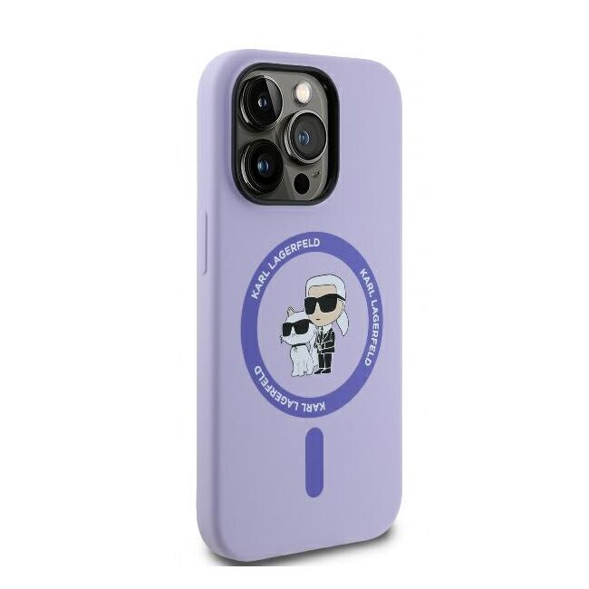 Husa premium pentru  iPhone 14 Pro Max Karl Lagerfeld compatibila Magsafe - Mov