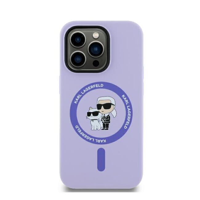 Husa premium pentru  iPhone 14 Pro Max Karl Lagerfeld compatibila Magsafe - Mov