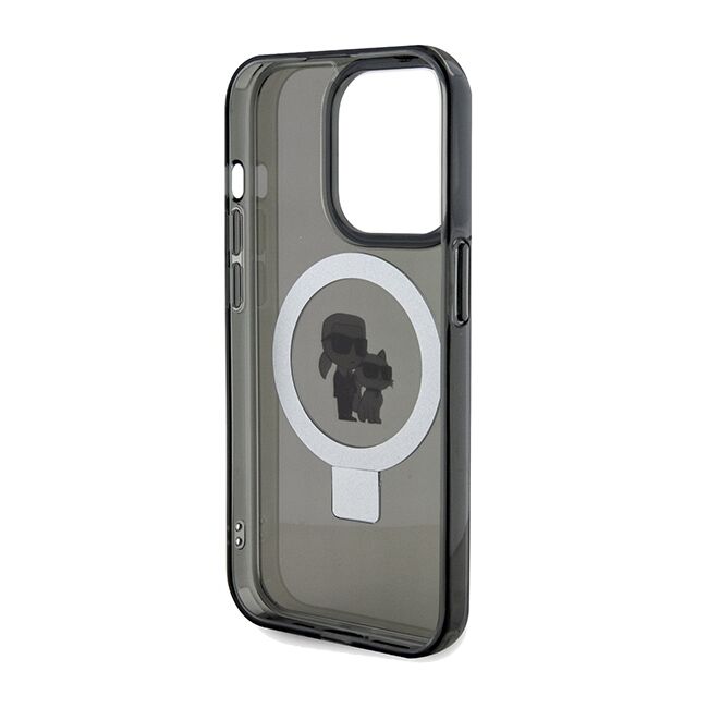 Husa premium pentru  iPhone 14 Pro Max Karl Lagerfeld compatibila Magsafe - Negru royal