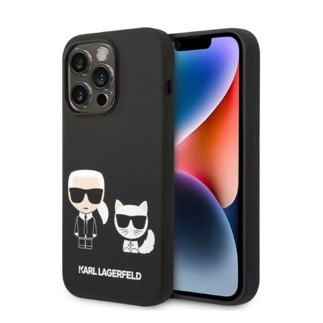 Husa premium pentru  iPhone 14 Pro Max Karl Lagerfeld compatibila Magsafe - Negru