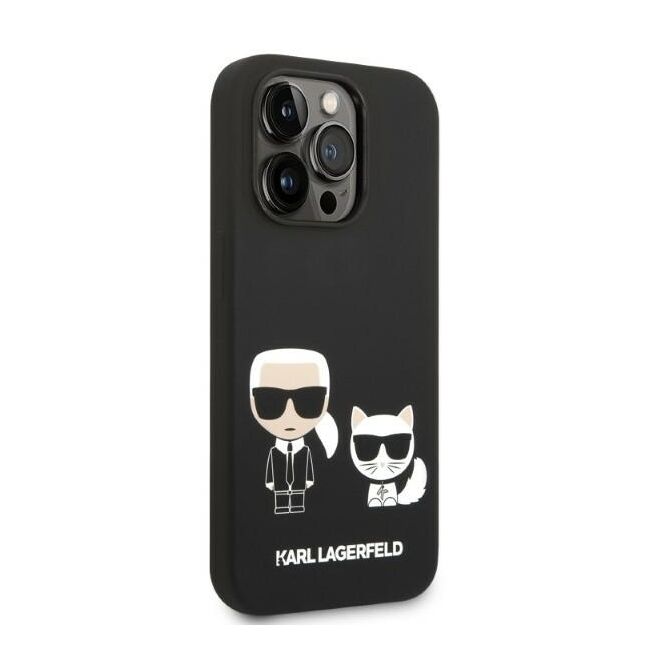 Husa premium pentru  iPhone 14 Pro Max Karl Lagerfeld compatibila Magsafe - Negru