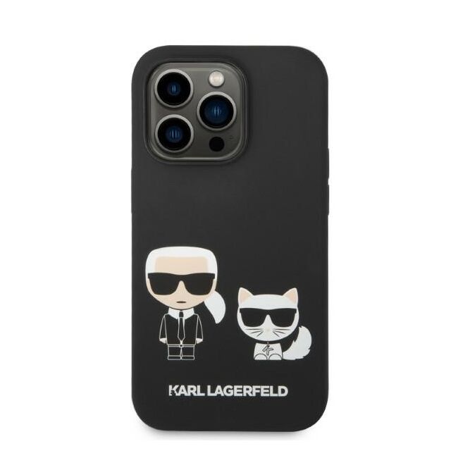 Husa premium pentru  iPhone 14 Pro Max Karl Lagerfeld compatibila Magsafe - Negru