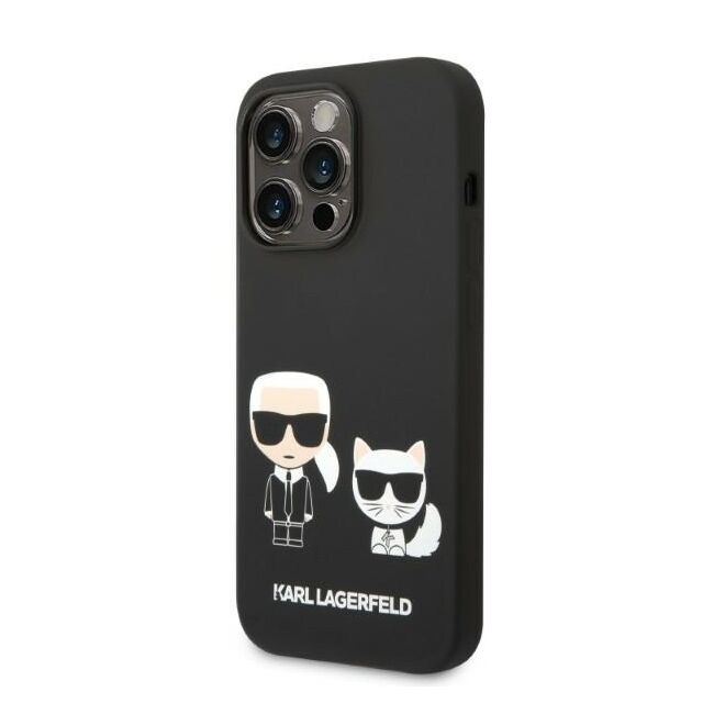 Husa premium pentru  iPhone 14 Pro Max Karl Lagerfeld compatibila Magsafe - Negru