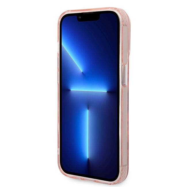 Husa premium pentru  iPhone 14 Pro Max Karl Lagerfeld compatibila Magsafe - Roz neon