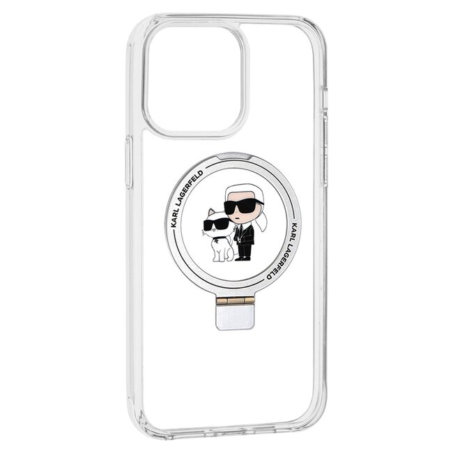 Husa premium pentru  iPhone 14 Pro Max Karl Lagerfeld compatibila Magsafe - Transparent neutru