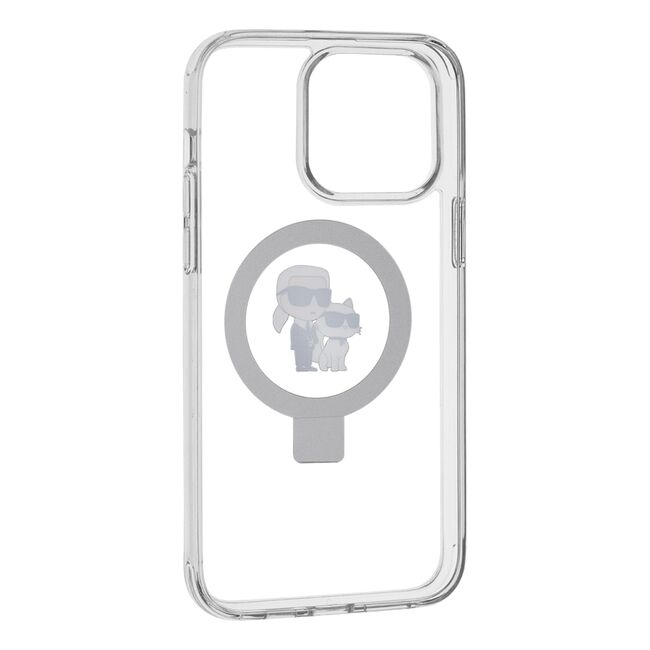 Husa premium pentru  iPhone 14 Pro Max Karl Lagerfeld compatibila Magsafe - Transparent neutru