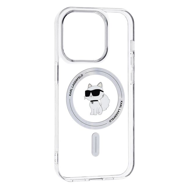 Husa premium pentru  iPhone 14 Pro Max Karl Lagerfeld compatibila Magsafe - Transparent