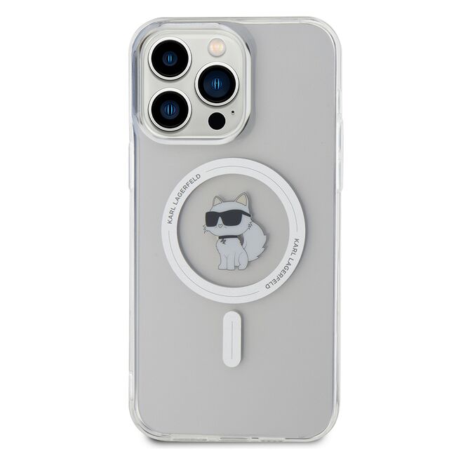 Husa premium pentru  iPhone 14 Pro Max Karl Lagerfeld compatibila Magsafe - Transparent