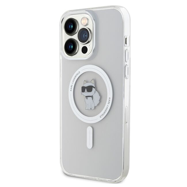 Husa premium pentru  iPhone 14 Pro Max Karl Lagerfeld compatibila Magsafe - Transparent