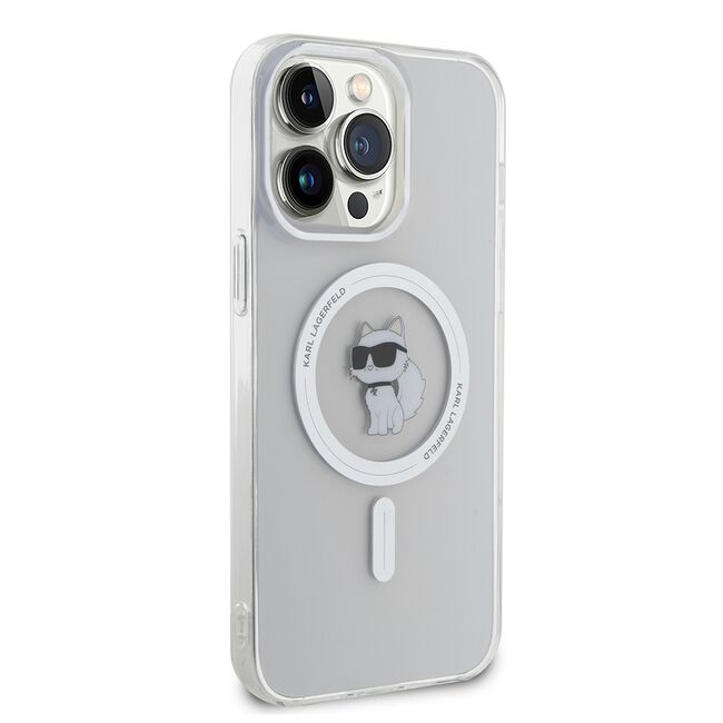 Husa premium pentru  iPhone 14 Pro Max Karl Lagerfeld compatibila Magsafe - Transparent