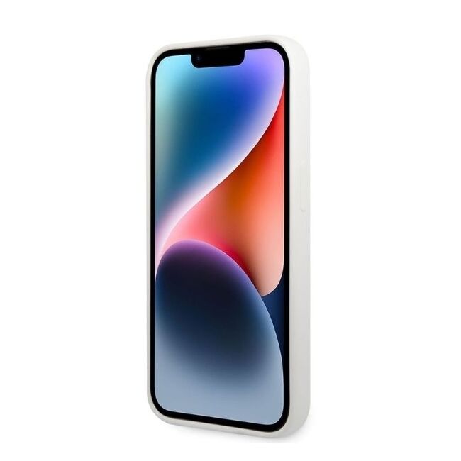 Husa premium pentru  iPhone 14 Pro Max Karl Lagerfeld superior quality - Alb mat