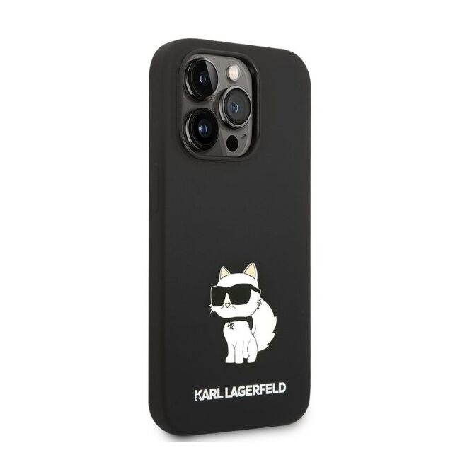 Husa premium pentru  iPhone 14 Pro Max Karl Lagerfeld superior quality - Negru denim