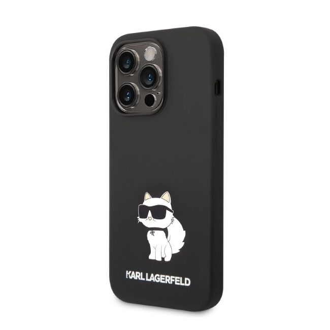 Husa premium pentru  iPhone 14 Pro Max Karl Lagerfeld superior quality - Negru denim