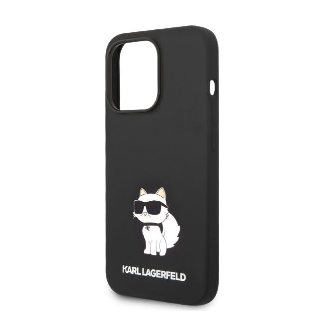 Husa premium pentru  iPhone 14 Pro Max Karl Lagerfeld superior quality - Negru denim