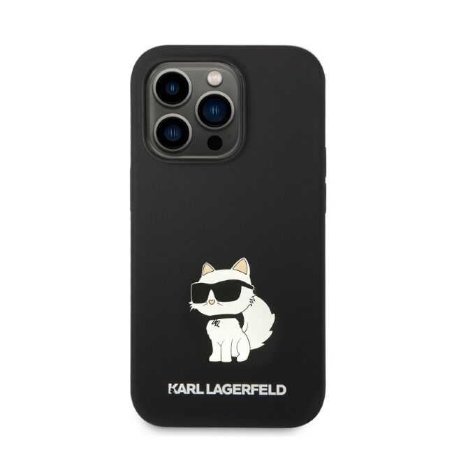 Husa premium pentru  iPhone 14 Pro Max Karl Lagerfeld superior quality - Negru denim