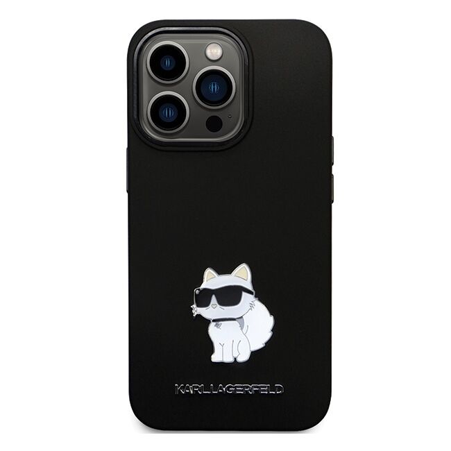 Husa premium pentru  iPhone 14 Pro Max Karl Lagerfeld superior quality - Negru electric