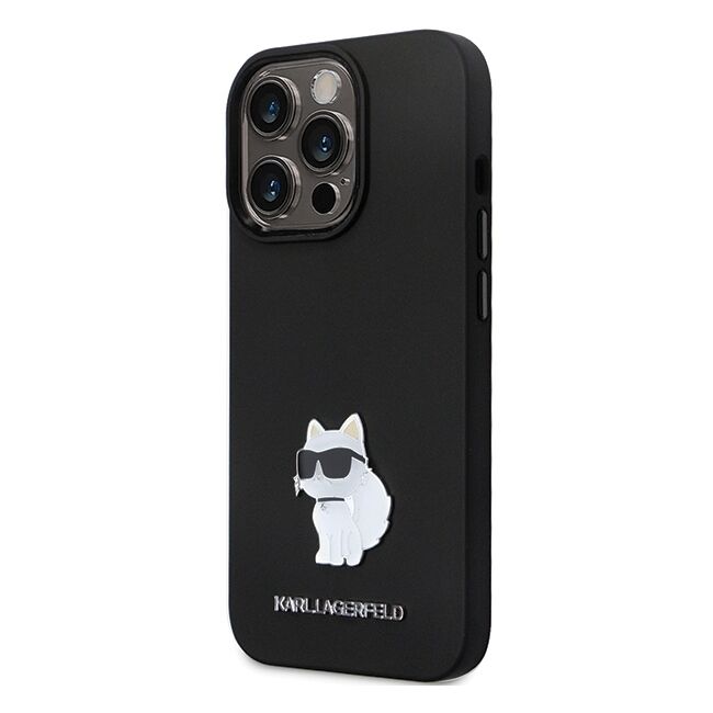 Husa premium pentru  iPhone 14 Pro Max Karl Lagerfeld superior quality - Negru electric