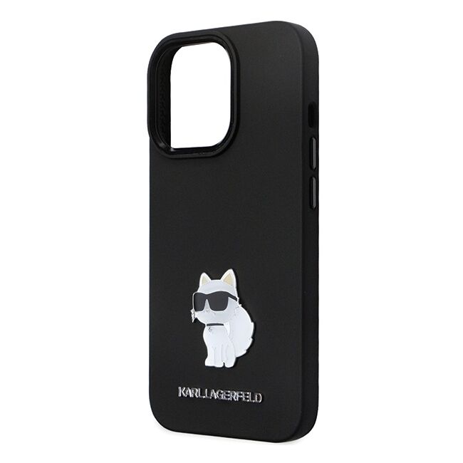Husa premium pentru  iPhone 14 Pro Max Karl Lagerfeld superior quality - Negru electric