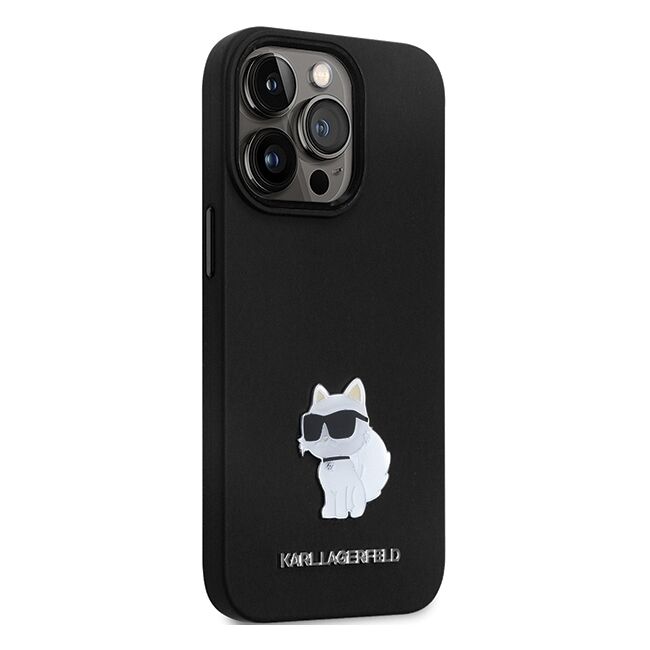 Husa premium pentru  iPhone 14 Pro Max Karl Lagerfeld superior quality - Negru electric