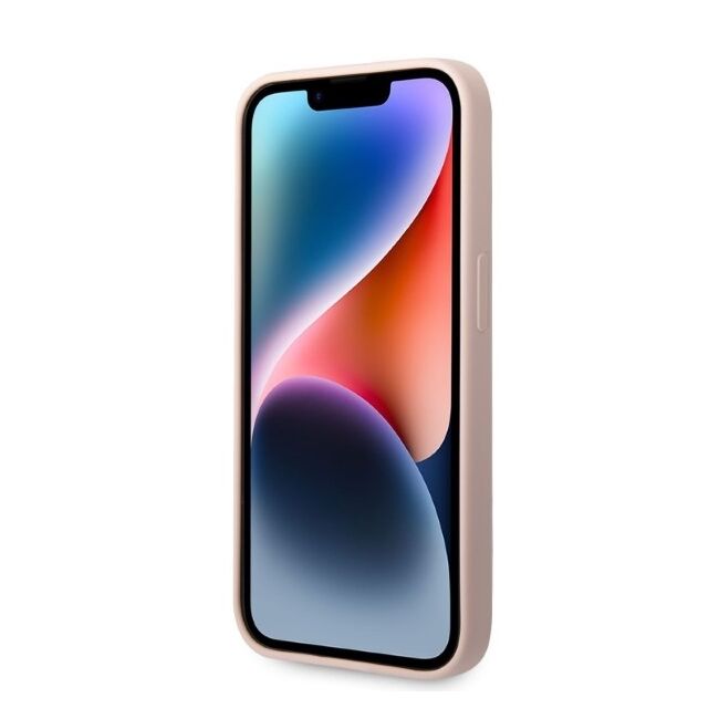 Husa premium pentru  iPhone 14 Pro Max Karl Lagerfeld superior quality - Roz neon