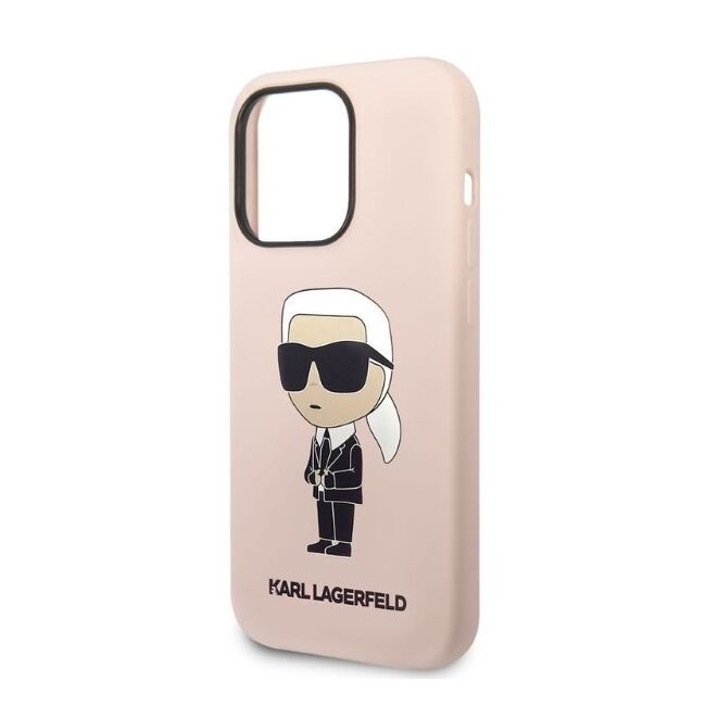 Husa premium pentru  iPhone 14 Pro Max Karl Lagerfeld superior quality - Roz