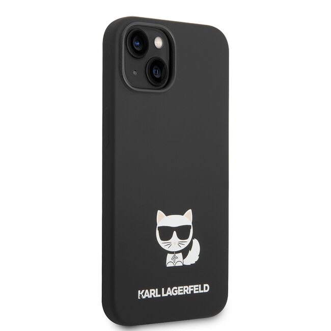 Husa premium pentru  iPhone 15 Karl Lagerfeld superior quality - Negru