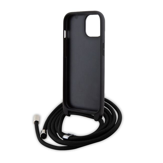Husa premium pentru  iPhone 15 Plus Karl Lagerfeld superior quality - Negru