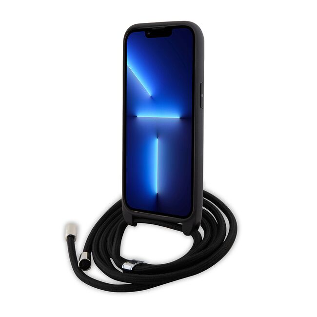 Husa premium pentru  iPhone 15 Plus Karl Lagerfeld superior quality - Negru
