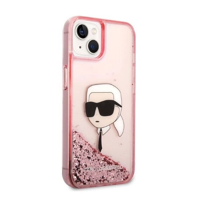 Husa premium pentru  iPhone 15 Plus Karl Lagerfeld superior quality - Roz