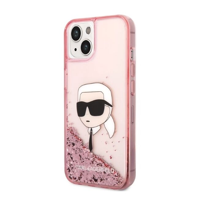 Husa premium pentru  iPhone 15 Plus Karl Lagerfeld superior quality - Roz