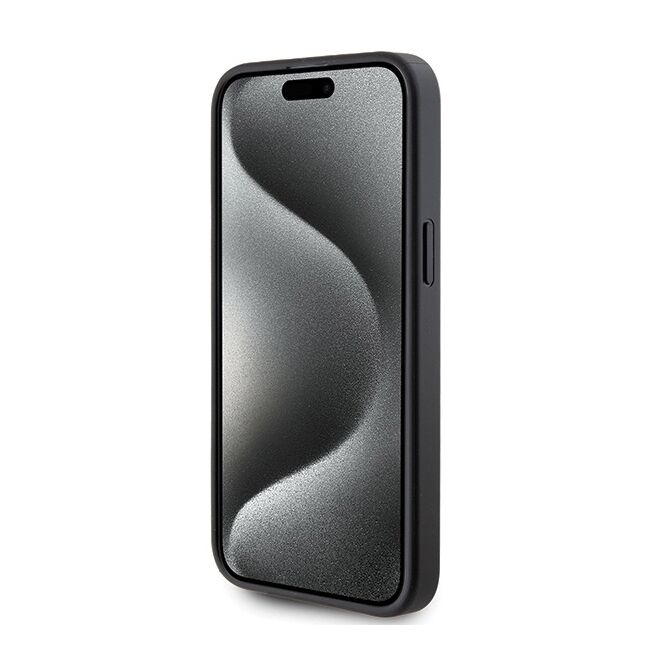 Husa premium pentru  iPhone 15 Pro Max Karl Lagerfeld superior quality - Negru Royal