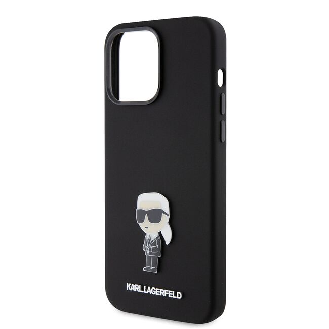 Husa premium pentru  iPhone 15 Pro Max Karl Lagerfeld superior quality - Negru electric
